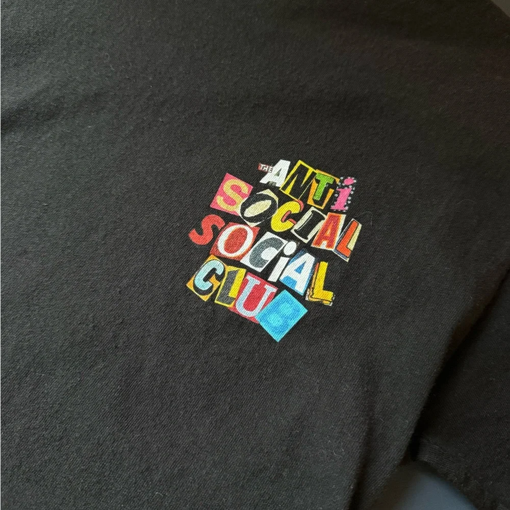 Anti Social Social Club Black Short Sleeve Tee, Men’s Small - Picture 2 of 4